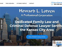 Tablet Screenshot of lotvenlaw.com